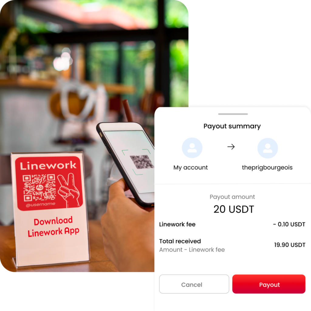 linework pay feature transfer